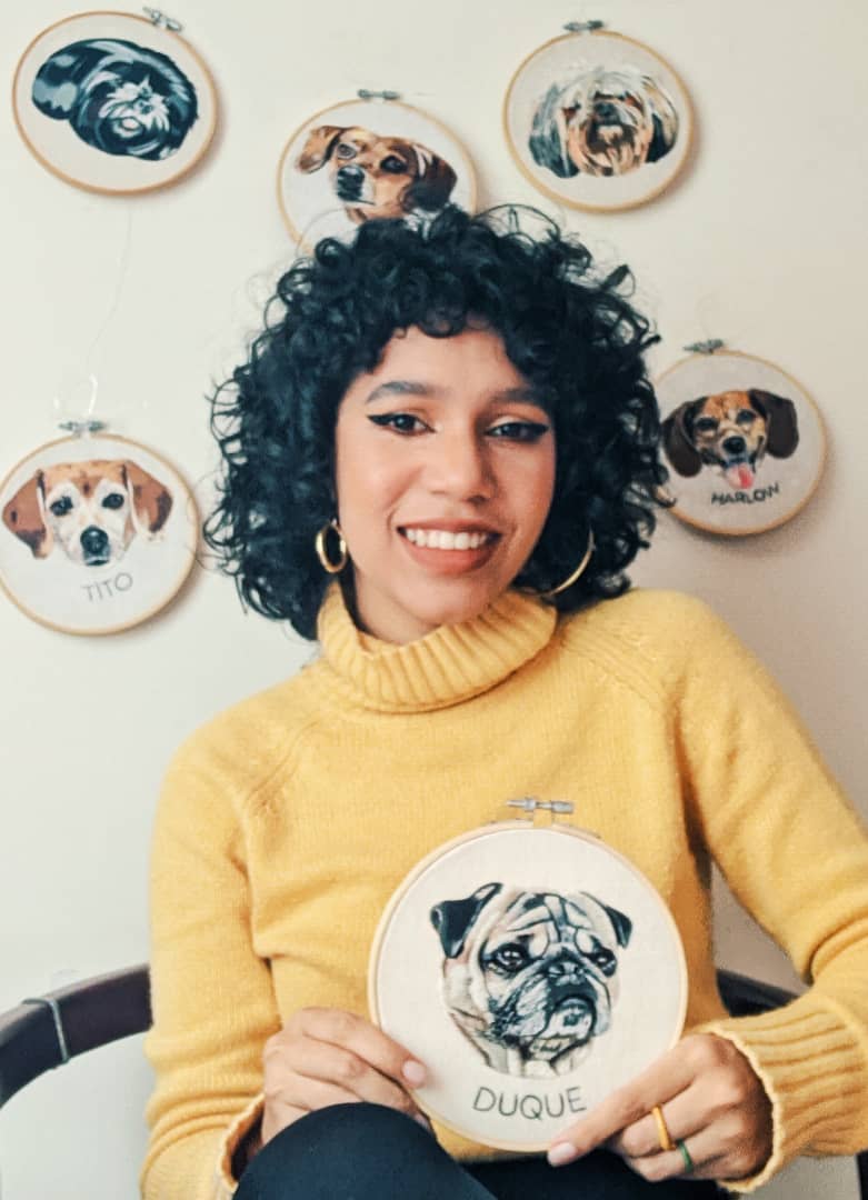 Joven borda retratos realistas de&nbsp;mascotas