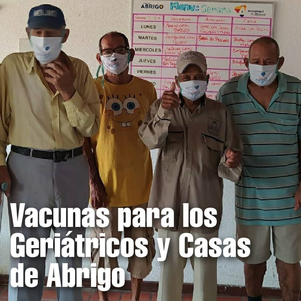 Solicitan vacunación para abuelitos de las casas de Abrigo y geriátricos en&nbsp;Anzoátegui.