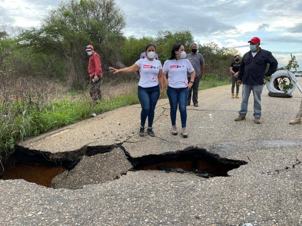 Colapsa alcantarilla en tramo de la Troncal&nbsp;16