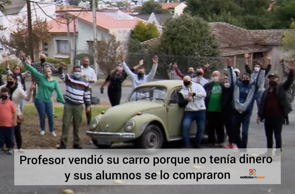 Profesor en apuro económico vendió el carro y sus alumnos se lo compraron y&nbsp;regresaron
