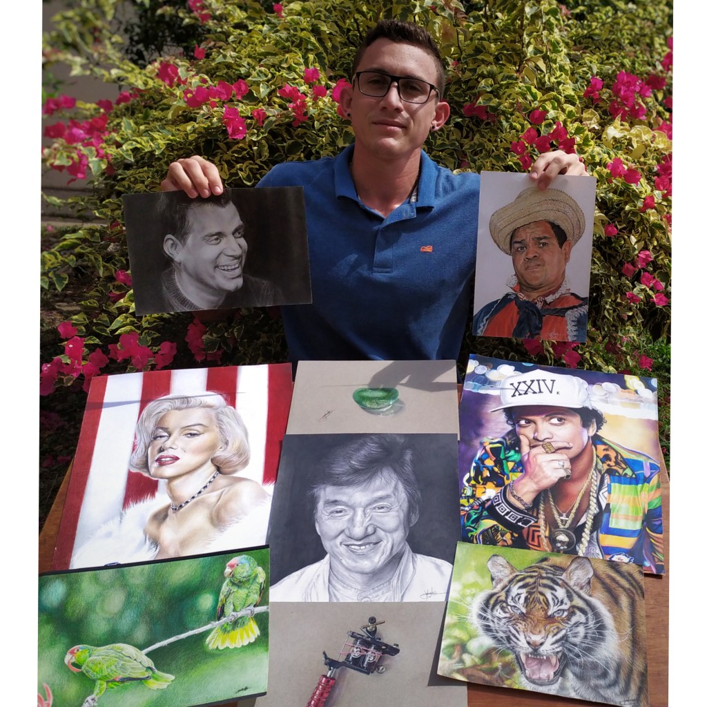 Dibuja, retrata, esculpe y tatúa desde su emprendimiento&nbsp;@arteconjose⠀