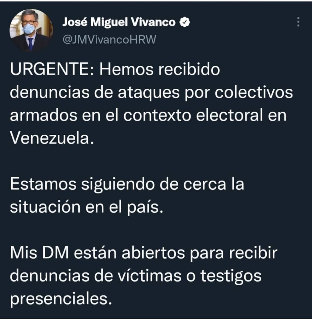 Director de HRW recibió denuncia de joven fallecido en el&nbsp;Zulia