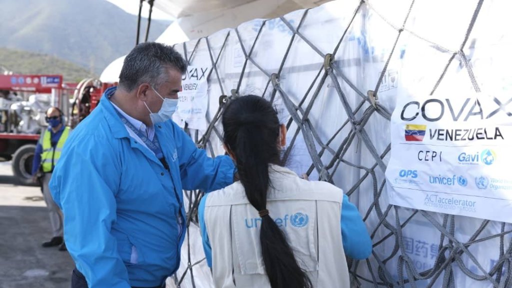 Más de tres millones de vacunas Covax arribaron a&nbsp;Venezuela