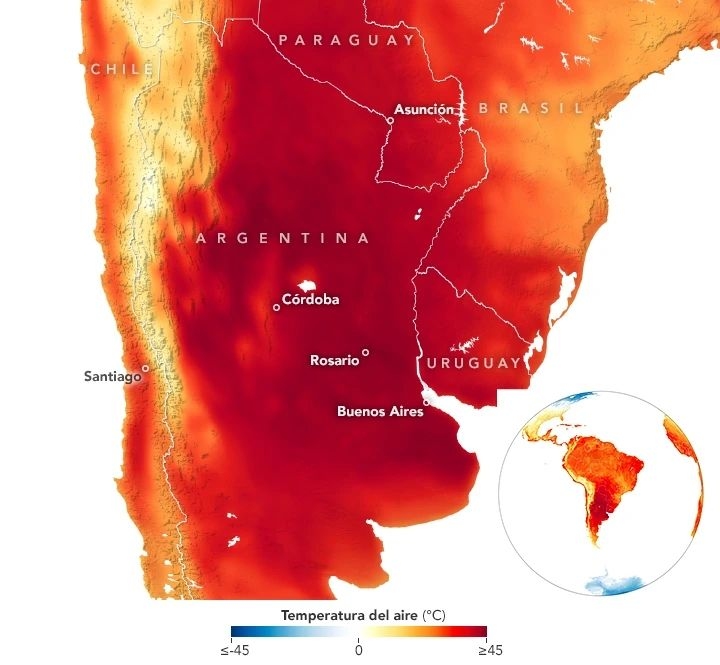 El verano al sur del ecuador está resultando&nbsp;abrasador