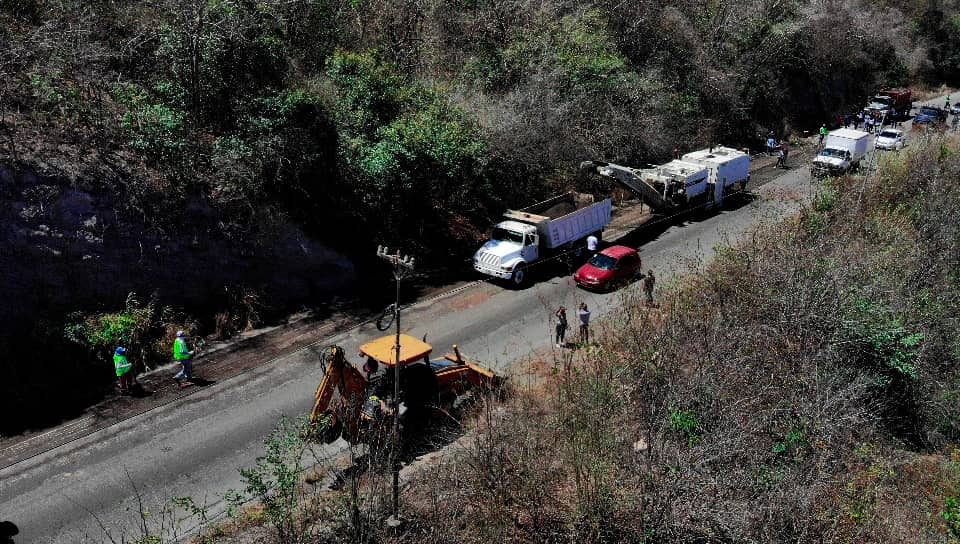 Iniciaron rehabilitación de la Troncal 9 en límites con&nbsp;Sucre