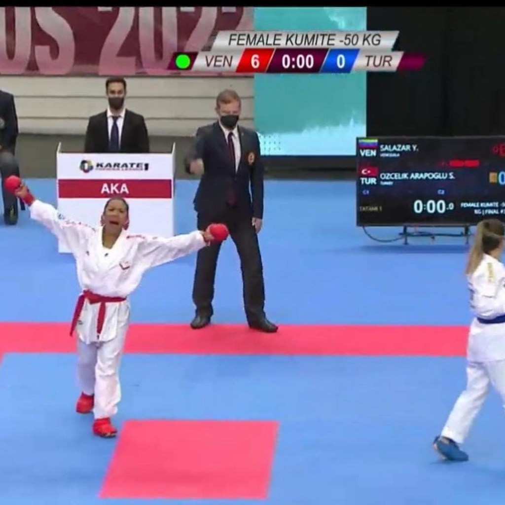 La venezolana Yorgelis Salazar ganó oro en la K1 Premier League de&nbsp;Karate