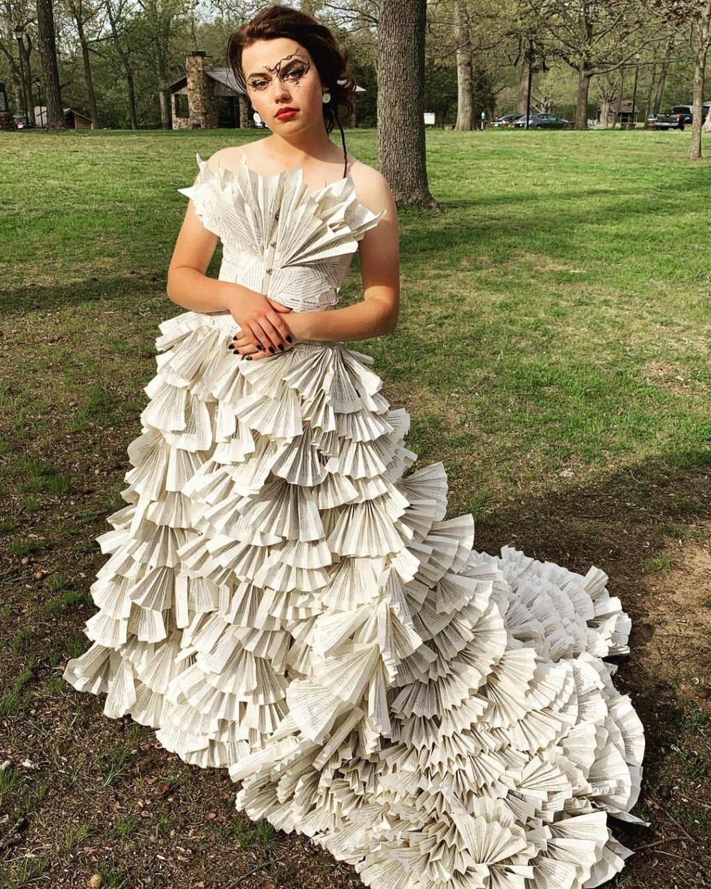 Hizo su vestido de graduación con páginas de viejos libros de Harry&nbsp;Potter