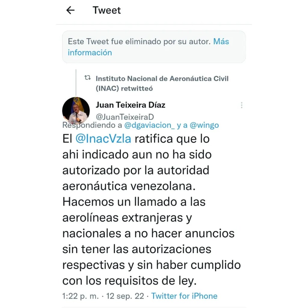 INAC desmiente información de Wingo sobre fecha de reactivación de&nbsp;vuelos