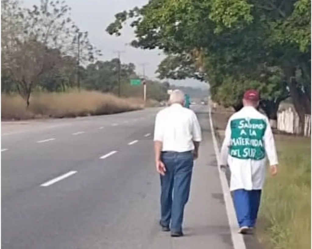 Obstetra realiza peregrinación de Valencia a Barquisimeto por «una atención digna para las&nbsp;embarazadas»