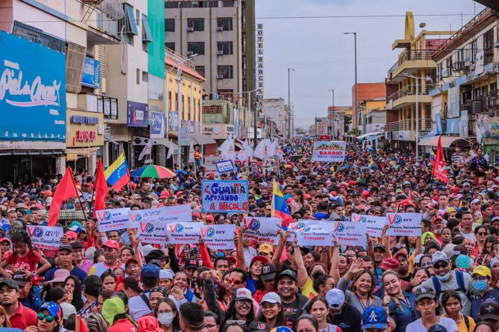 En Anzoátegui oficialistas manifestaron en rechazo al «bloqueo&nbsp;imperialista»