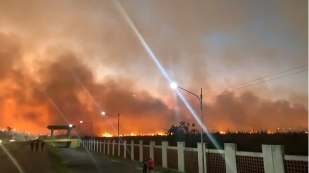 Incendio se registró en inmediaciones de Aeropuerto de&nbsp;Maturín