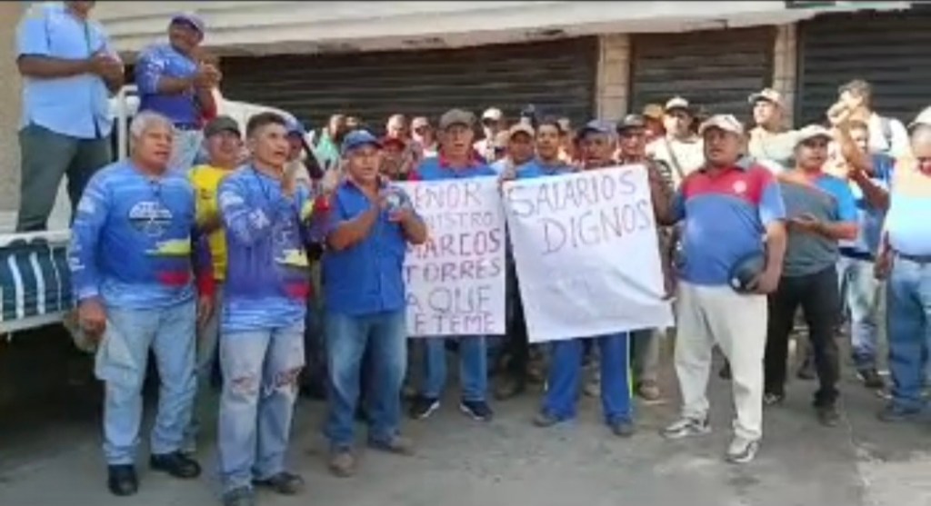 Trabajadores de Hidrocaribe vuelven a&nbsp;protestar