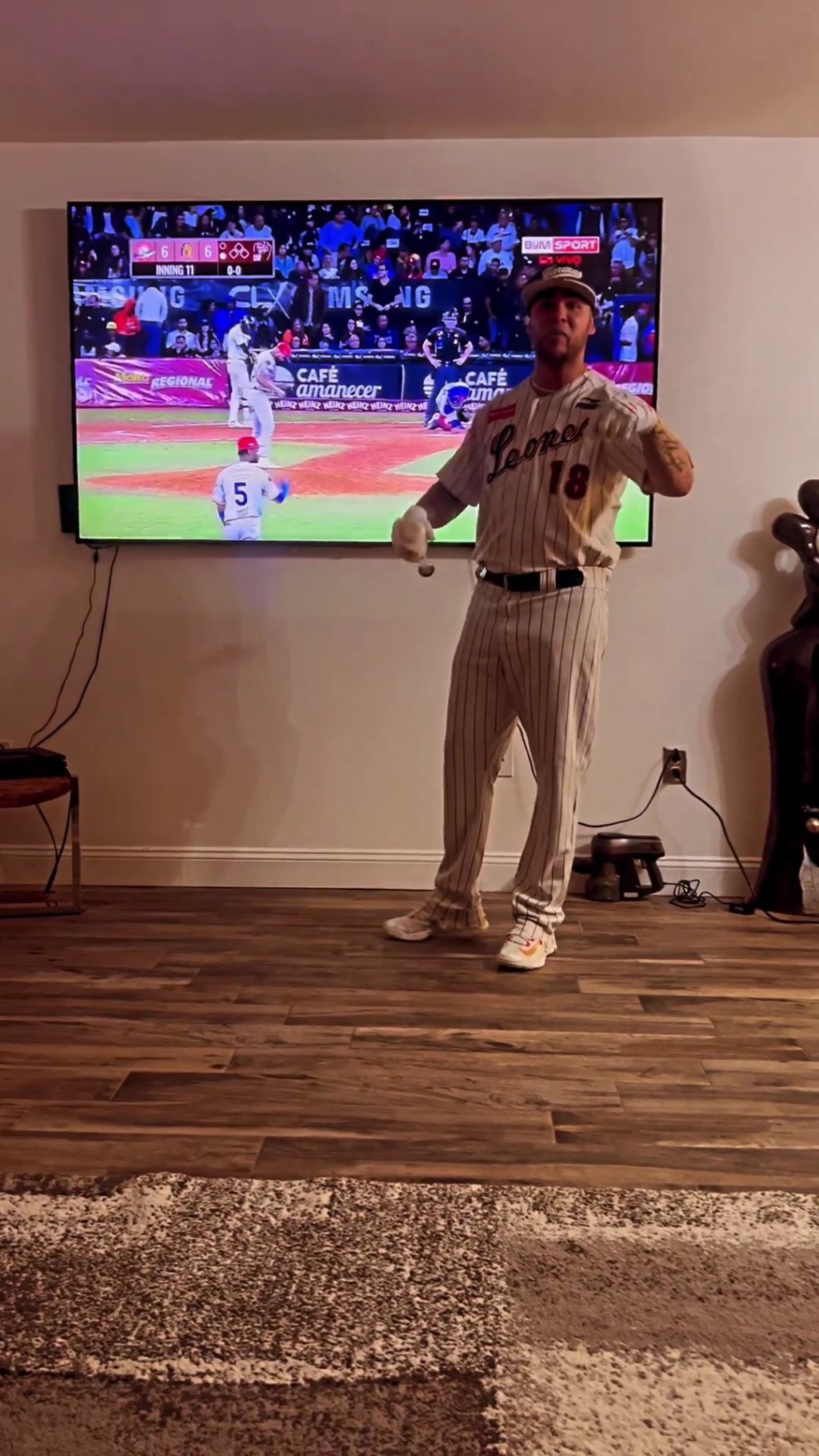 Así celebró Felix Pérez el triunfo de&nbsp;Leones