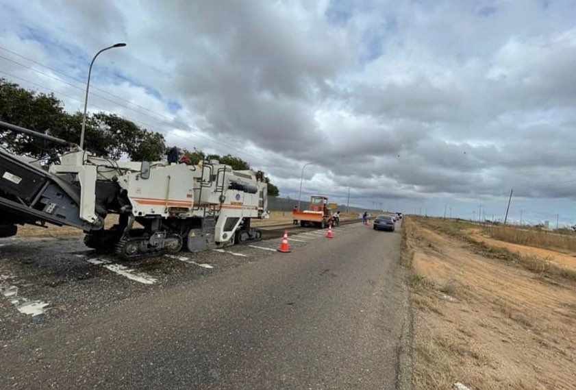 Ejecutan recuperación vial en la Troncal 16 a la altura de El&nbsp;Tigre