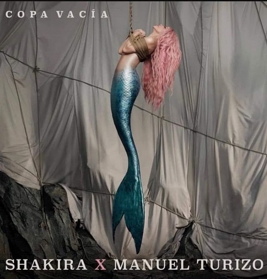 Shakira atada y con cola de sirena es la imagen promocional de su nuevo&nbsp;tema