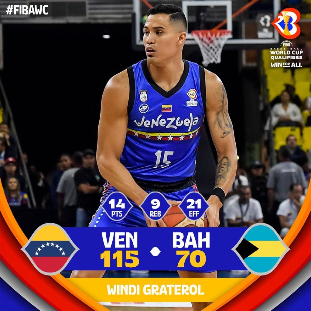 Venezuela derrotó 115-70 a&nbsp;Bahamas