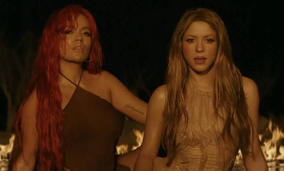 Shakira y Karol G encienden las redes sociales con&nbsp;«TQG»
