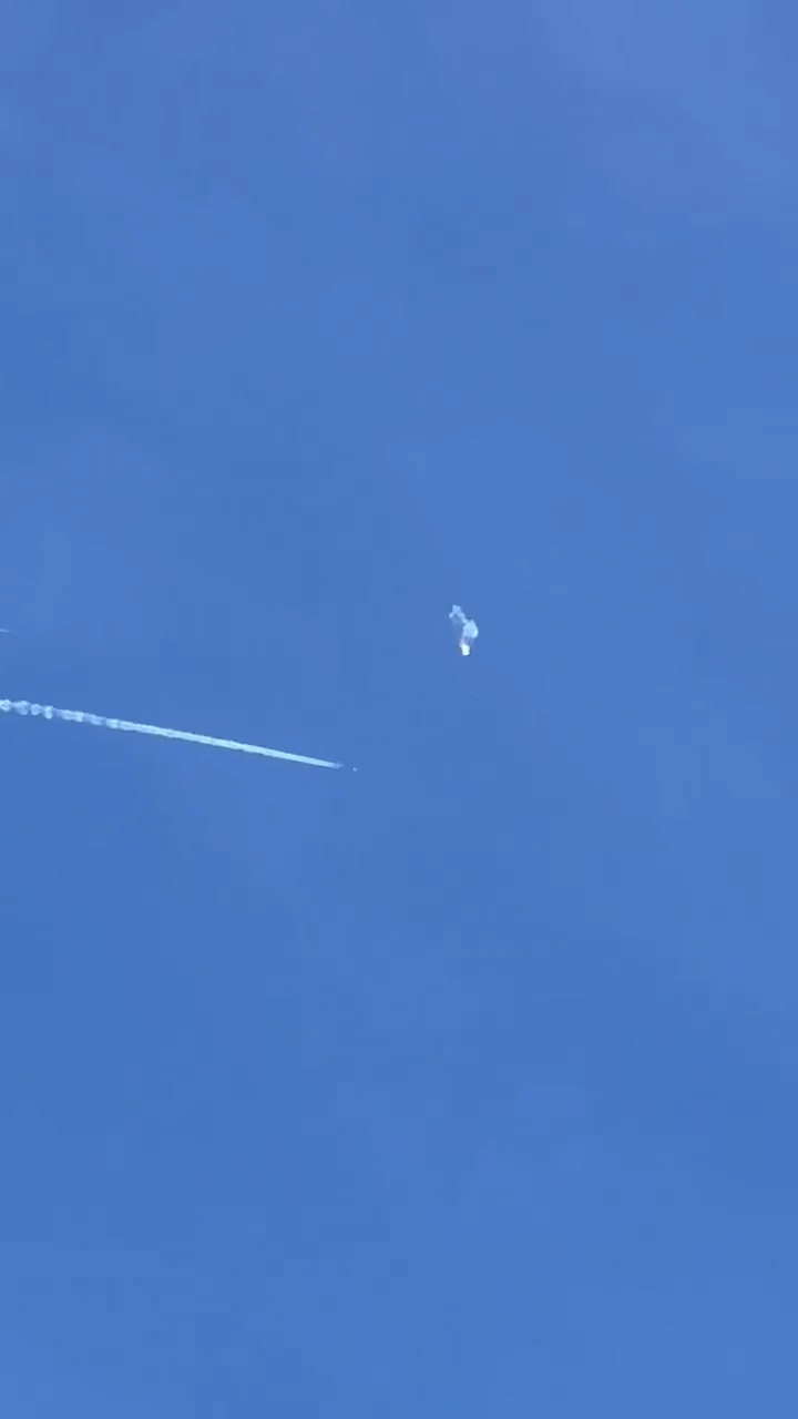 VIDEO/Estados Unidos derribó un presunto globo espía chino cerca de instalaciones&nbsp;militares