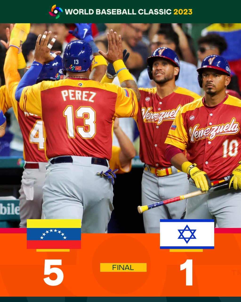 Venezuela vence a Israel y termina invicta en fase de&nbsp;grupos