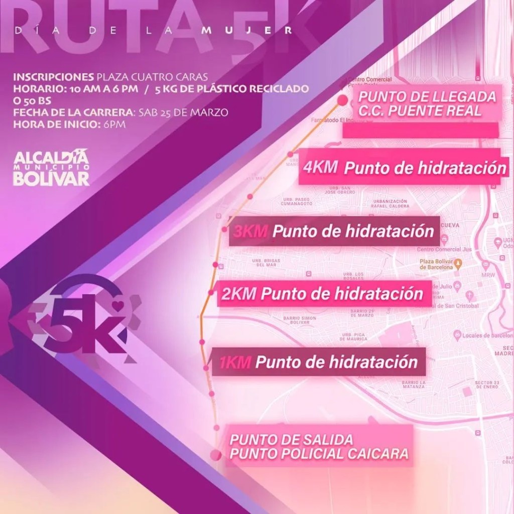 8va carrera 5K en Barcelona será dedicada a la&nbsp;Mujer