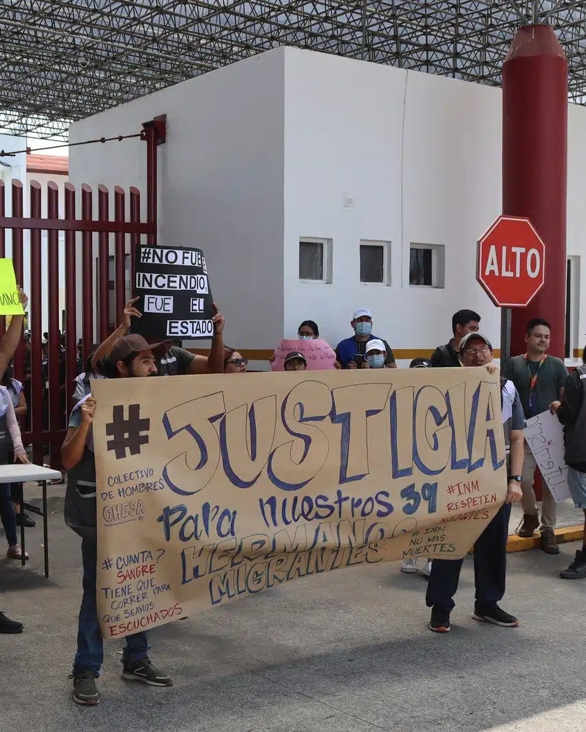 México garantiza la reparación de daños a  familiares de  migrantes que murieron en&nbsp;incendio