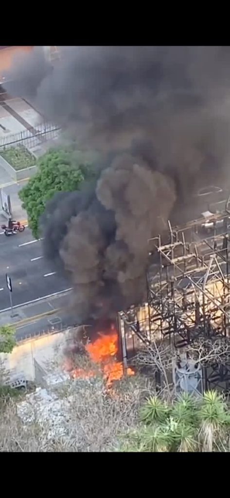 Incendio en Subestación de El Cafetal dejó varios sectores sin&nbsp;luz