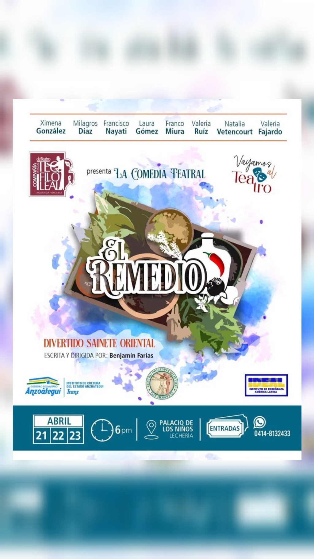 Tabla Abierta Lechería presenta «El Remedio» este 21, 22 y 23 de&nbsp;abril