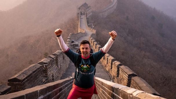 Rompió el récord mundial al visitar todas las maravillas del planeta en menos de una&nbsp;semana