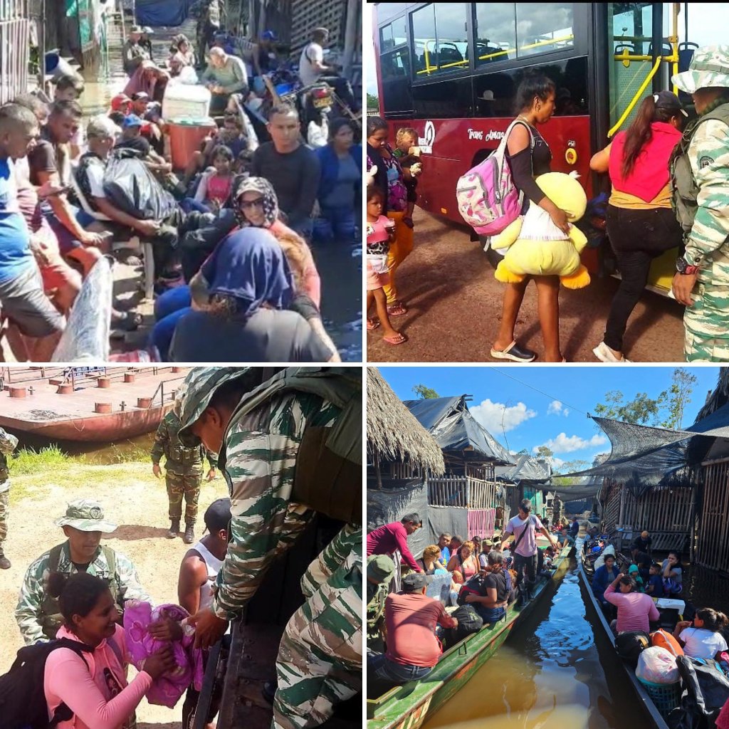 Más de mil personas fueron evacuadas de zona de minería ilegal en&nbsp;Amazonas