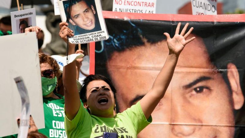 Catalina Vargas, la madre que busca a su hijo desde hace 3 años en México y que fue reportada como&nbsp;desaparecida