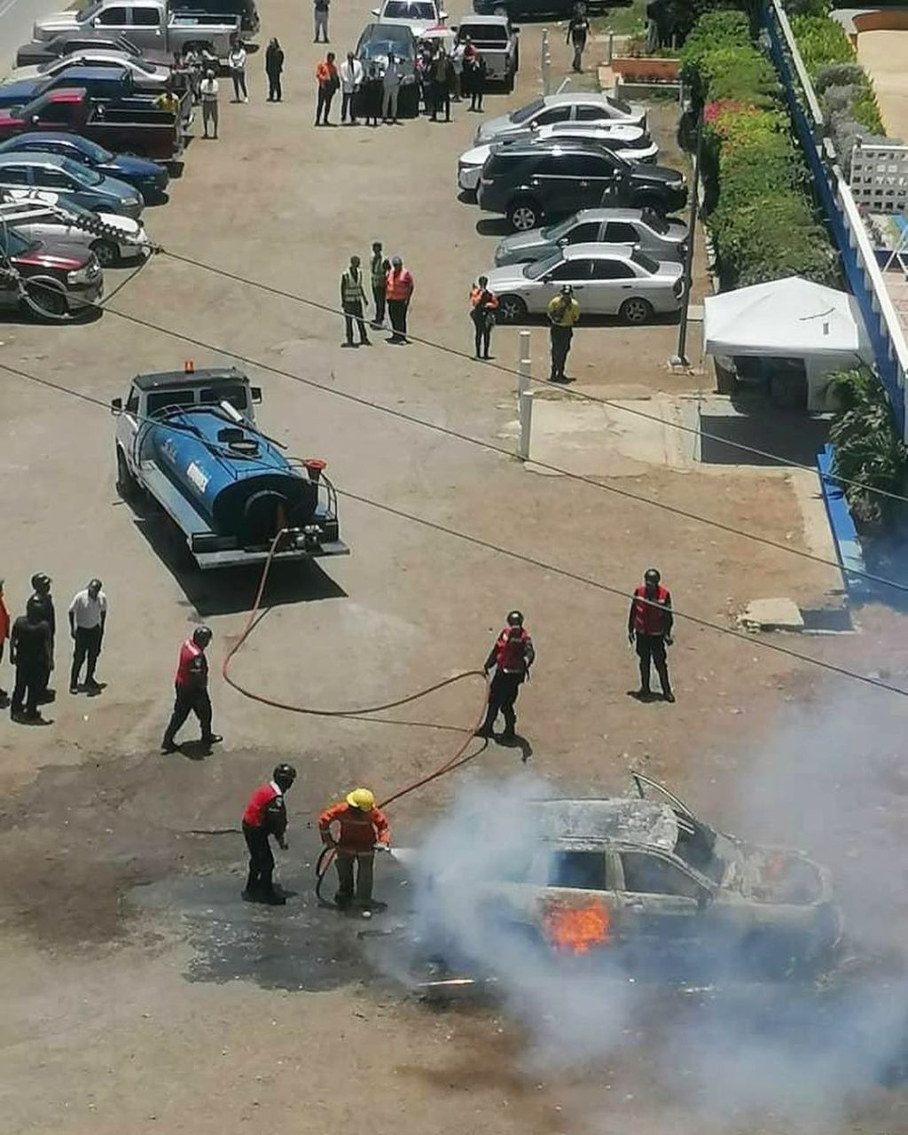 Se incendió camioneta en&nbsp;Lechería