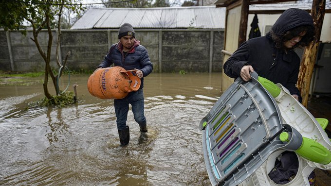 Lluvias en Chile dejan a casi 500 personas&nbsp;damnificadas