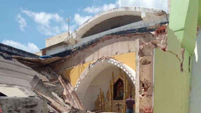 Se desplomó el techo de una iglesia en el&nbsp;Zulia
