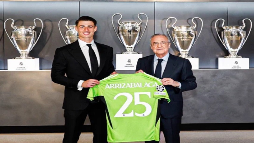 Kepa presentado oficialmente en el Real&nbsp;Madrid