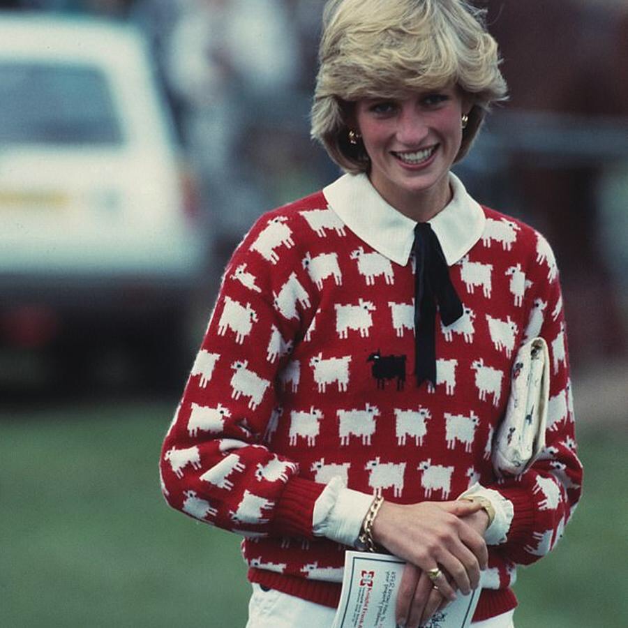 Icónico suéter de la oveja negra de Lady Di fue subastado por 1,1 millones de&nbsp;dólares