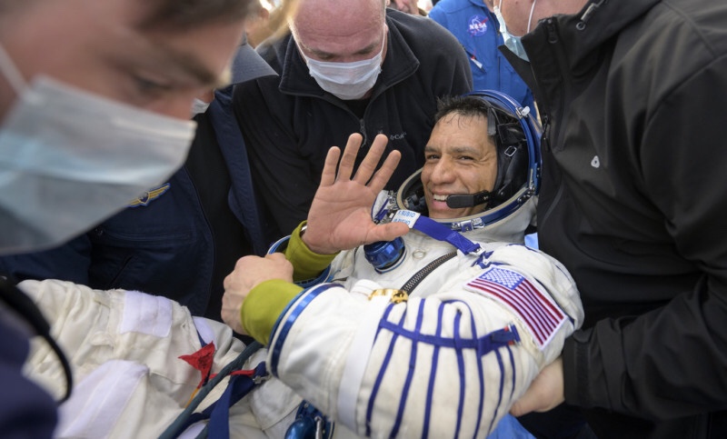El astronauta hispano Frank Rubio regresa a la Tierra con el récord de 371 días en el&nbsp;espacio