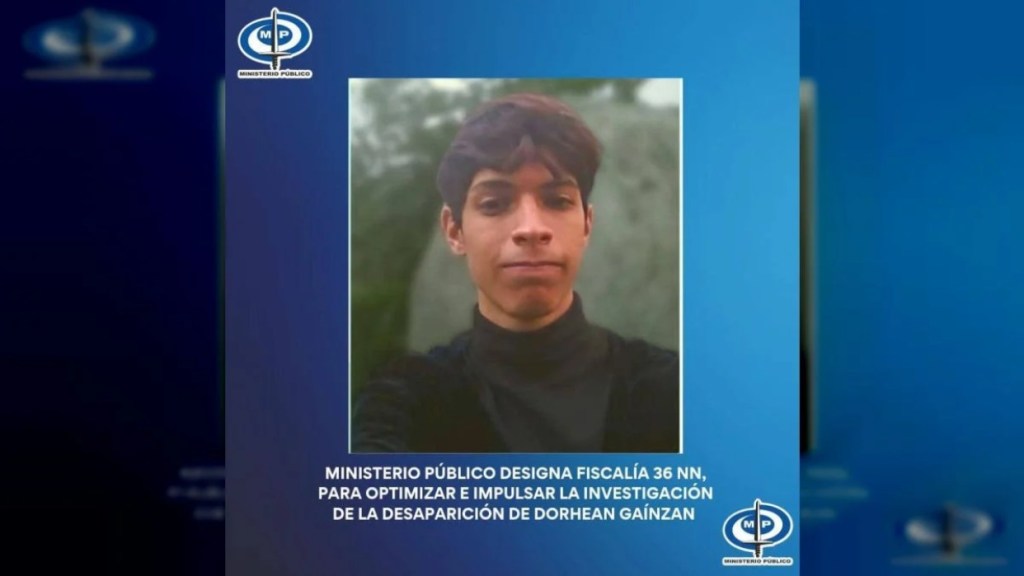 MP designó la fiscalía 36 para optimizar la investigación sobre la desaparición del joven Dorhen&nbsp;Gaínzan