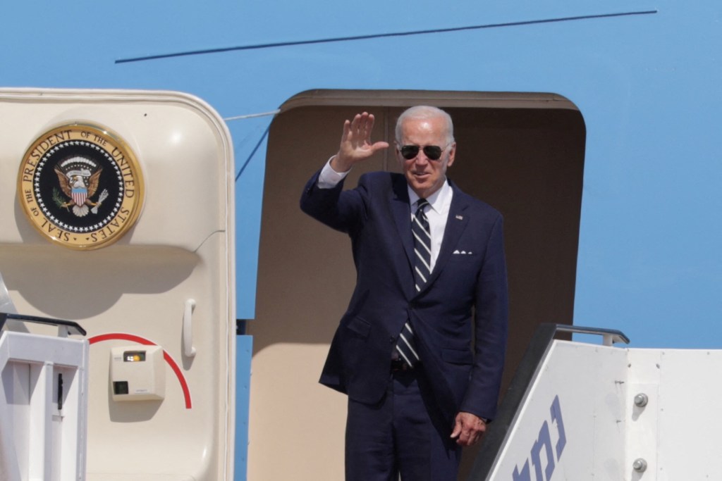 Joe Biden inició un viaje de alto riesgo a&nbsp;Israel
