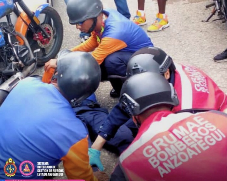 Bomberos GRUMAE atendieron accidente en la Zona Sur que dejó un&nbsp;lesionado