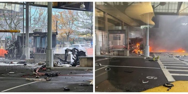 El FBI investiga la explosión de un vehículo en un puente que sirve de frontera a EE UU y&nbsp;Canadá