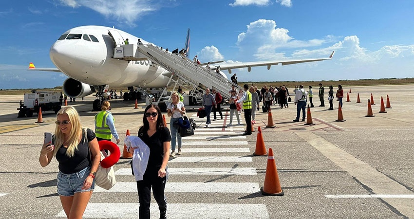 Arribó a Margarita el primer vuelo chárter con 300 turistas&nbsp;polacos
