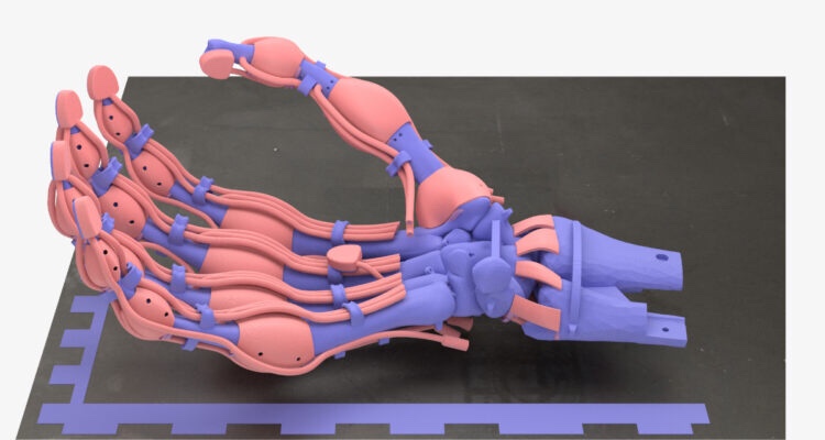 Científicos crearon una mano robótica blanda con una impresora&nbsp;3D