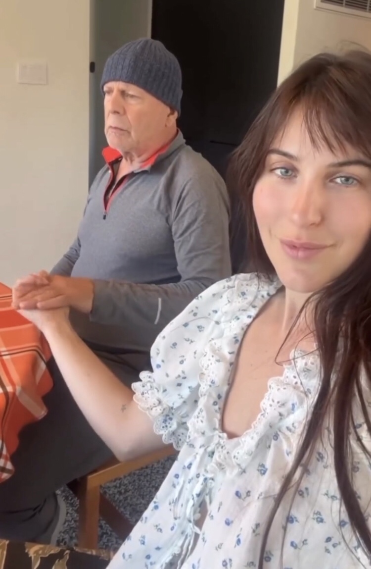 [Vídeo] El tierno gesto de Bruce Willis con su hija en el Día de Acción de&nbsp;Gracias