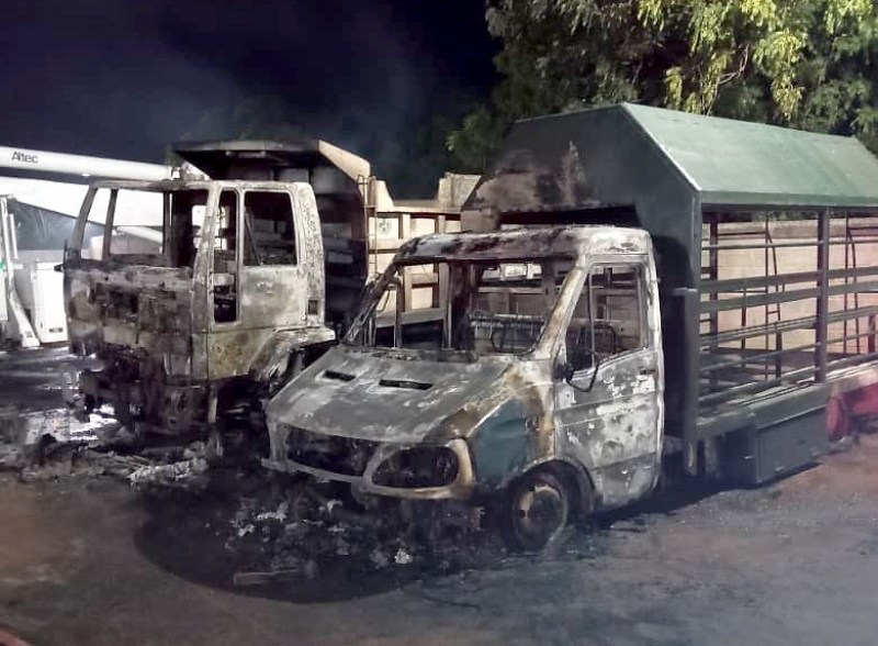 Zulia | Incendiaron camiones e hirieron a vigilante de empresa en Cabimas por&nbsp;extorsión