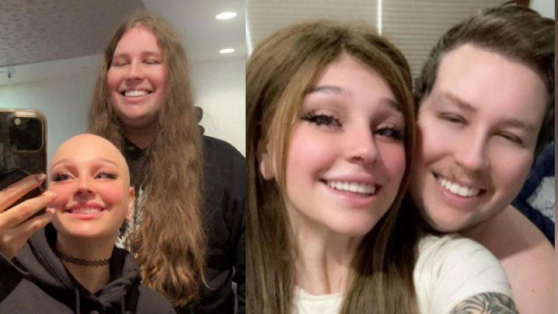 Hombre se dejó crecer el pelo para luego donárselo a su&nbsp;novia