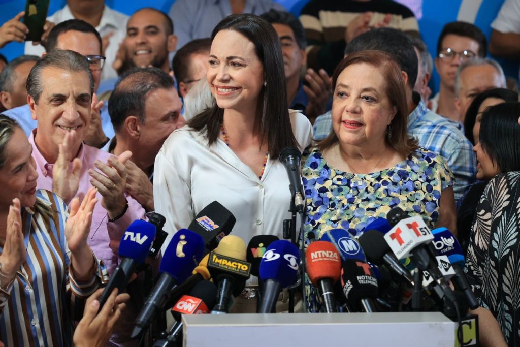 María Corina Machado anuncia a la candidata de la unidad para las elecciones&nbsp;presidenciales