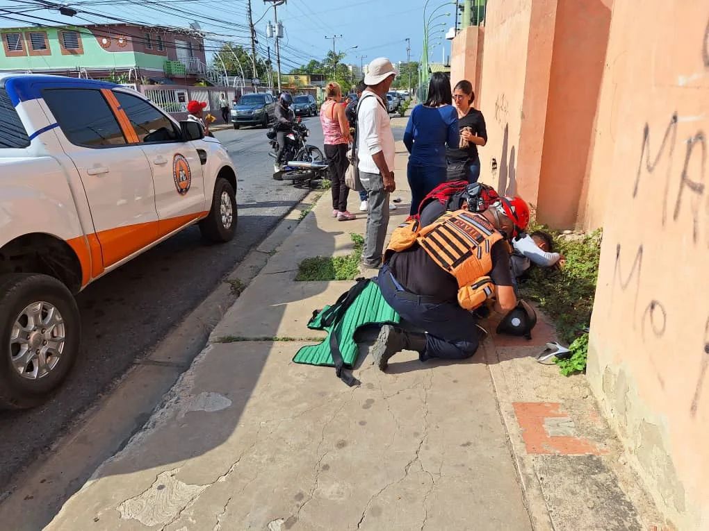 Accidente de tránsito en Barcelona deja un&nbsp;lesionado