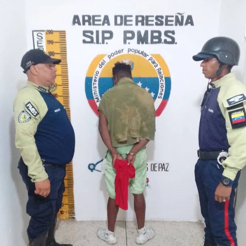 Aprehendido sujeto en Puerto La Cruz por presunto robo con arma&nbsp;blanca