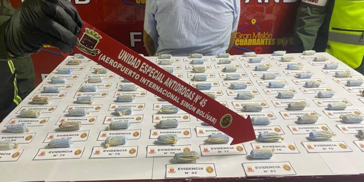 Detenido en Maiquetía un hombre que pretendía viajar con cocaína a&nbsp;España