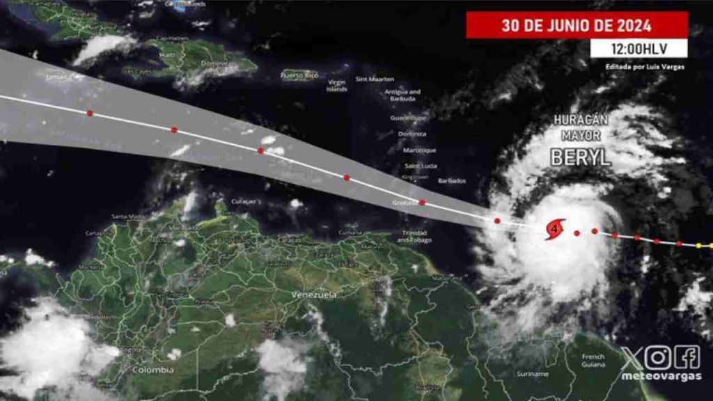 Ceballos: Huracán Beryl no afectará directamente costas&nbsp;venezolanas